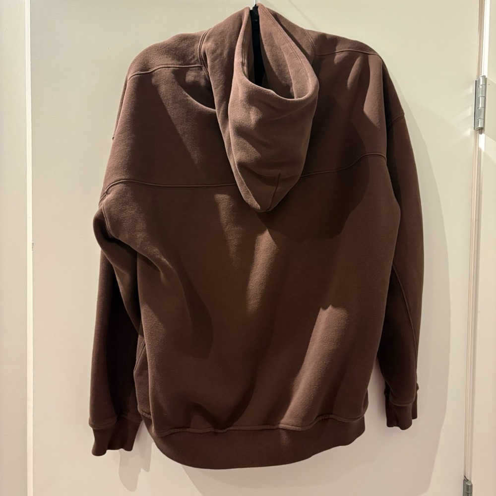 Abercrombie & Fitch Essential Popover Hoodie - Chocolate Brown - Picture 3 of 4